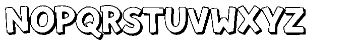 Chadle Extrude Font UPPERCASE
