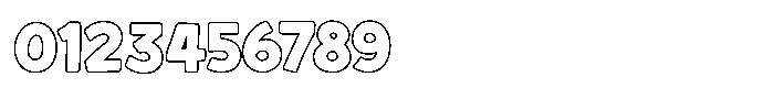Chadle Outline Font OTHER CHARS