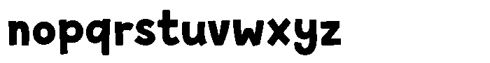 Chadle Regular Font LOWERCASE