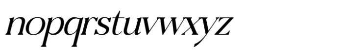 Chafuer Italic Font LOWERCASE