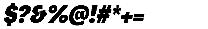 Chairo Neue Black Condensed Italic Font OTHER CHARS