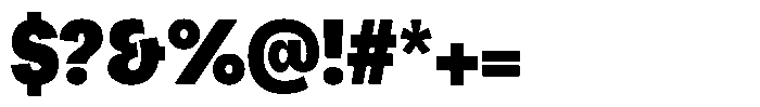 Chairo Neue Black Condensed Font OTHER CHARS