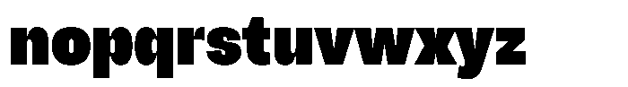 Chairo Neue Black Condensed Font LOWERCASE