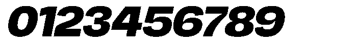 Chairo Neue Black Expanded Italic Font OTHER CHARS