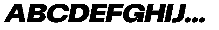 Chairo Neue Black Expanded Italic Font UPPERCASE