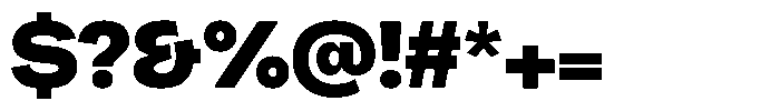 Chairo Neue Black Expanded Font OTHER CHARS