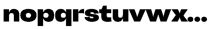 Chairo Neue Black Expanded Font LOWERCASE