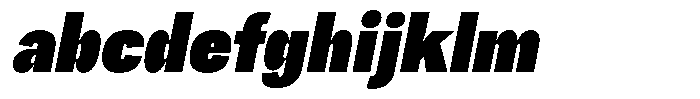 Chairo Neue Black Extra Condensed Italic FONT