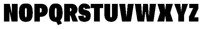 Chairo Neue Black Extra Condensed Font UPPERCASE