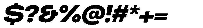 Chairo Neue Black Extra Expanded Italic Font OTHER CHARS