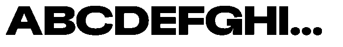 Chairo Neue Black Extra Expanded Font UPPERCASE