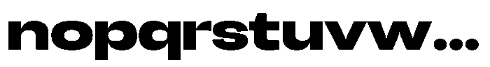Chairo Neue Black Extra Expanded Font LOWERCASE