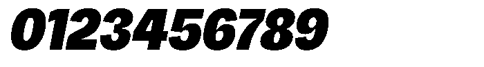Chairo Neue Black Semi Condensed Italic Font OTHER CHARS