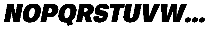 Chairo Neue Black Semi Condensed Italic Font UPPERCASE