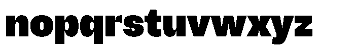 Chairo Neue Black Semi Condensed Font LOWERCASE
