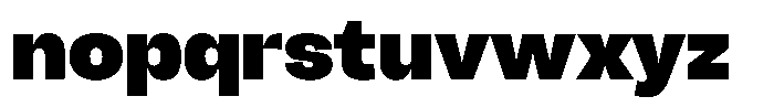Chairo Neue Black Font LOWERCASE