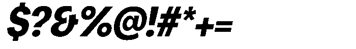 Chairo Neue Bold Condensed Italic Font OTHER CHARS