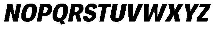 Chairo Neue Bold Condensed Italic Font UPPERCASE