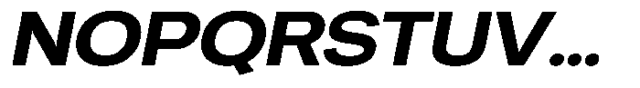 Chairo Neue Bold Expanded Italic Font UPPERCASE