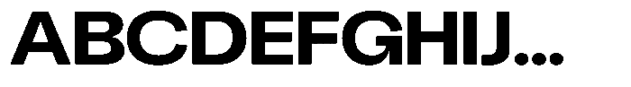 Chairo Neue Bold Expanded Font UPPERCASE