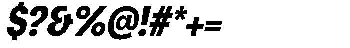 Chairo Neue Bold Extra Condensed Italic Font OTHER CHARS