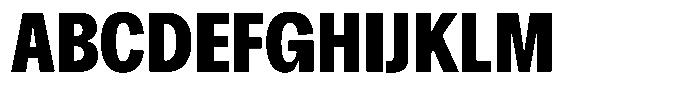 Chairo Neue Bold Extra Condensed Font UPPERCASE