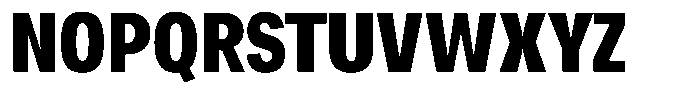 Chairo Neue Bold Extra Condensed Font UPPERCASE
