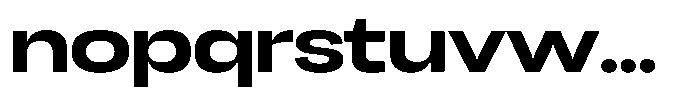 Chairo Neue Bold Extra Expanded Font LOWERCASE