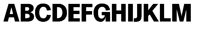 Chairo Neue Bold Semi Condensed Font UPPERCASE