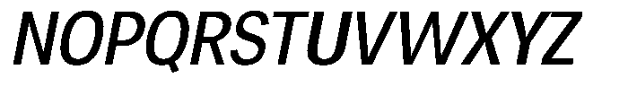 Chairo Neue Condensed Italic Font UPPERCASE