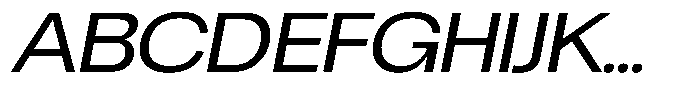 Chairo Neue Expanded Italic Font UPPERCASE