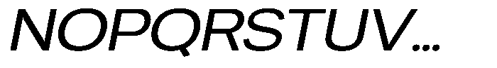 Chairo Neue Expanded Italic Font UPPERCASE