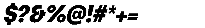 Chairo Neue Extra Bold Condensed Italic Font OTHER CHARS