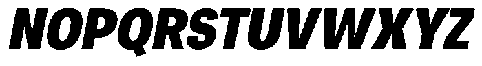 Chairo Neue Extra Bold Condensed Italic Font UPPERCASE