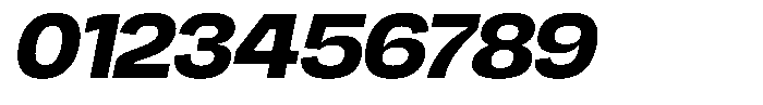 Chairo Neue Extra Bold Expanded Italic Font OTHER CHARS