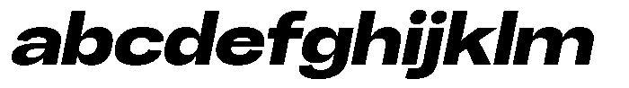 Chairo Neue Extra Bold Expanded Italic FONT