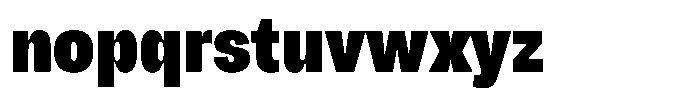 Chairo Neue Extra Bold Extra Condensed Font LOWERCASE