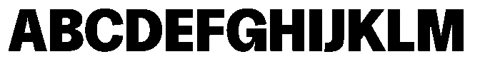 Chairo Neue Extra Bold Semi Condensed Font UPPERCASE