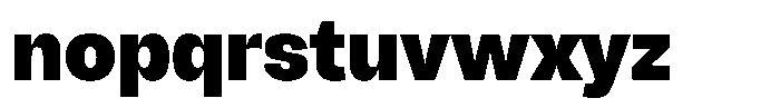 Chairo Neue Extra Bold Semi Condensed Font LOWERCASE
