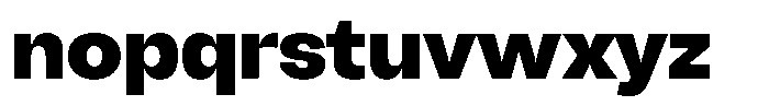 Chairo Neue Extra Bold Font LOWERCASE