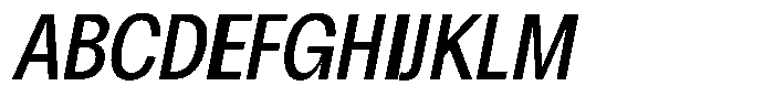 Chairo Neue Extra Condensed Italic Font UPPERCASE