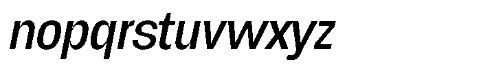Chairo Neue Extra Condensed Italic Font LOWERCASE