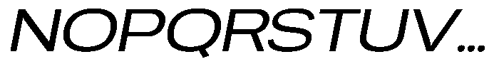 Chairo Neue Extra Expanded Italic Font UPPERCASE