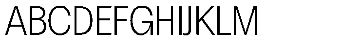 Chairo Neue Extra Light Condensed Font UPPERCASE