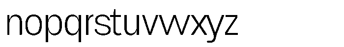 Chairo Neue Extra Light Condensed Font LOWERCASE