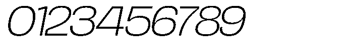 Chairo Neue Extra Light Expanded Italic Font OTHER CHARS