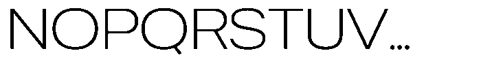 Chairo Neue Extra Light Expanded Font UPPERCASE