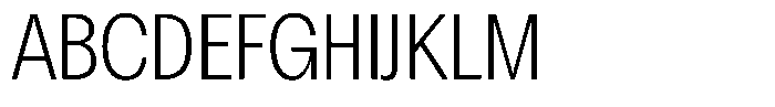 Chairo Neue Extra Light Extra Condensed Font UPPERCASE