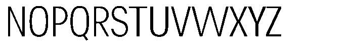 Chairo Neue Extra Light Extra Condensed Font UPPERCASE