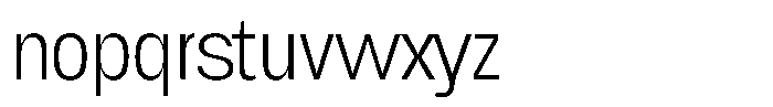 Chairo Neue Extra Light Extra Condensed Font LOWERCASE